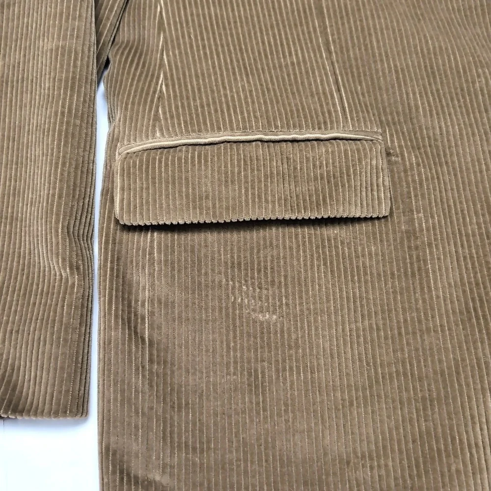 VTG Chaps Ralph Lauren Corduroy‎ Sport Coat Mens L Brown 3 Button Jacket Blazer